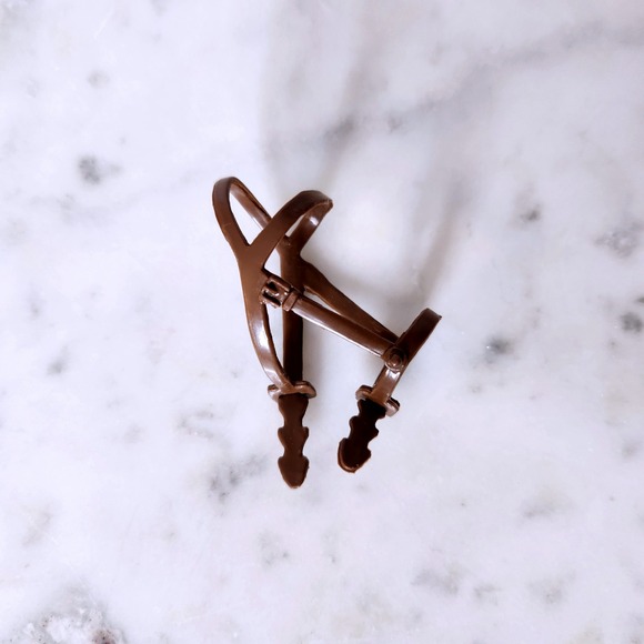 Breyer Horse Bridle Tack Miniature Toy Brown Plastic Equestrian Accessory - Picture 1 of 2
